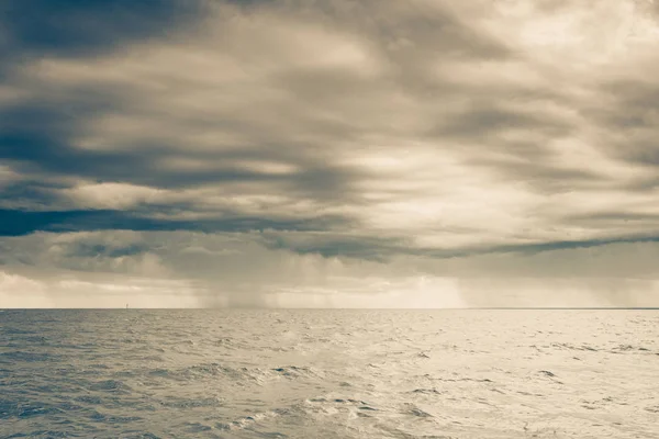 Stormachtige Zeegezicht Zee Horizon Lucht Natuurlijke Samenstelling Van Natuur Landschap — Stockfoto