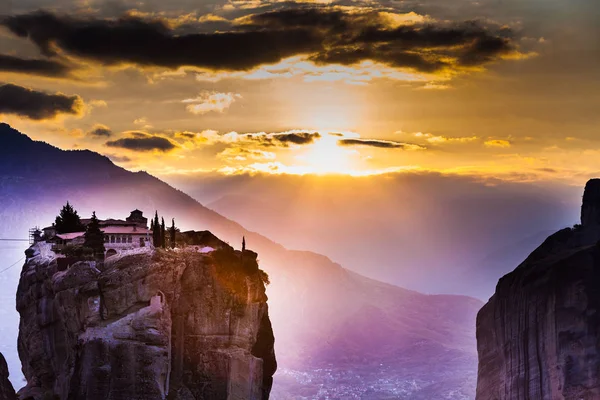 Monastery Holy Trinity Cliff Greek Destinations Meteora Monasteries Greece Kalambaka — Stock Photo, Image