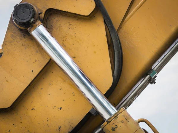 Peças Máquinas Pneumáticas Fecham Detalhes Grande Maquinaria Industrial Livre Conceito — Fotografia de Stock