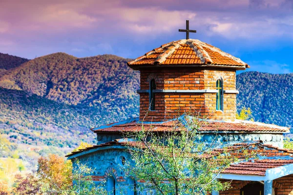 Μικρό Ορθόδοξο Εκκλησάκι Στη Δημοκρατία Της Μακεδονίας — Φωτογραφία Αρχείου