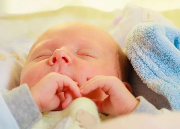 Cuidado Infantil Belleza Del Concepto Infantil Pequeño Bebé Recién Nacido — Foto de Stock