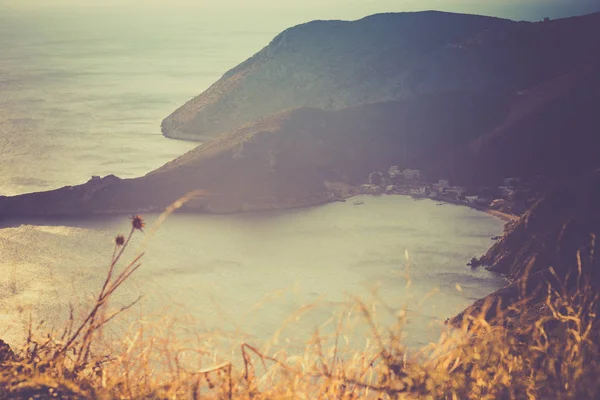 Sul Grécia Península Mani Mar Paisagem Costa Rochosa Peloponeso — Fotografia de Stock