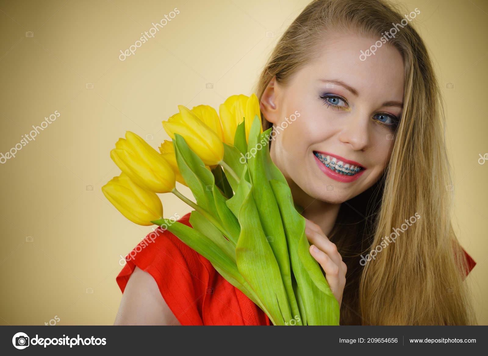 International Women Day Eight March Beautiful Portrait Pretty