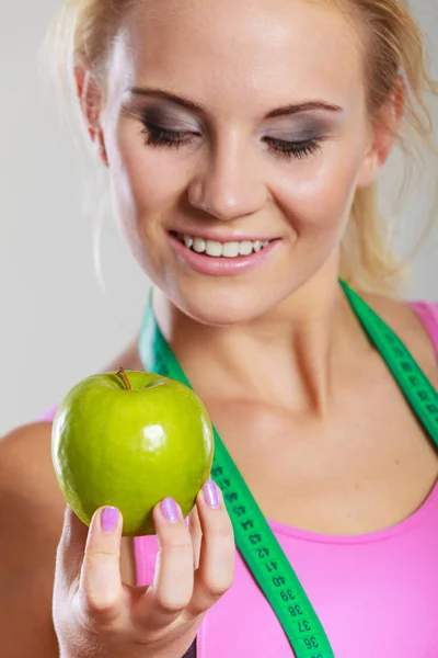 Tijd Voor Vermagering Gewichtsverlies Dieet Gezondheidszorg Gezonde Voeding Jonge Fitness — Stockfoto