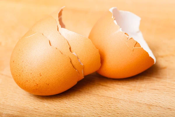 Mutfak Ürünleri Konsepti Detaylandırır Pişirdikten Sonra Kalan Kırık Yumurta Kabuklarının — Stok fotoğraf