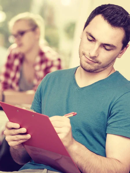 Onderwijs Middelbare School Teamwork Mensen Concept Student Jongen Met Laptop — Stockfoto