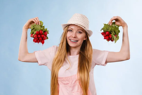 Feliz Joven Adolescente Alegre Lista Para Verano Con Traje Rosa —  Fotos de Stock