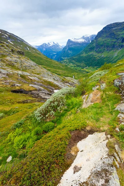 노르웨이 산 여름 풍경. — 스톡 사진