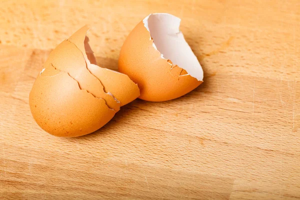 Kitchen Food Products Details Concept Detailed Closeup Empty Cracked Eggshells — Stock Photo, Image