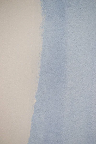 Pintura Muestra Pared Blanca Bebé Azul Vintage Color Comparación Con — Foto de Stock