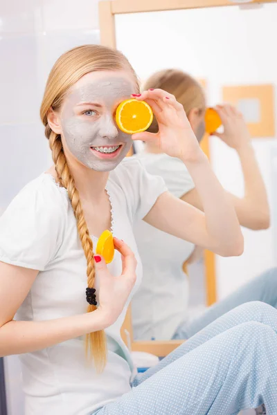 Pele Seca Facial Cuidados Com Corpo Tratamento Pele Casa Conceito — Fotografia de Stock