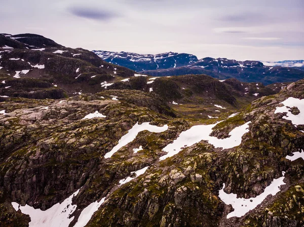 Sziklás Hegyek Táj Norvégiában Norvég Nemzeti Turisztikai Festői Útvonal Ryfylke — Stock Fotó