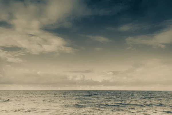 Krásné Moře Večer Mořský Horizont Obloha Klidná Scéna Přirozené Složení — Stock fotografie