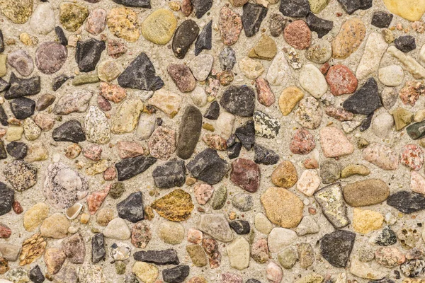 Detallado Primer Plano Del Patrón Textura Con Pequeñas Piedras Rocas — Foto de Stock