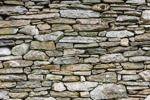 Textures Patterns Consept Detailed Closeup Background Wall Made Grey Stone — Stock Photo, Image