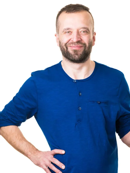 Nice adult bearded guy — Stock Photo, Image