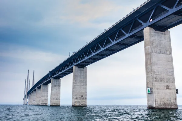 The oresund bridge between denmark and sweden — Stock Photo, Image