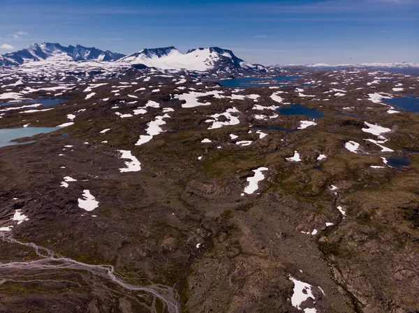 Hory krajina. Norská cesta Sognefjellet — Stock fotografie