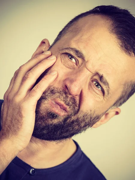 Man met tand pijn — Stockfoto