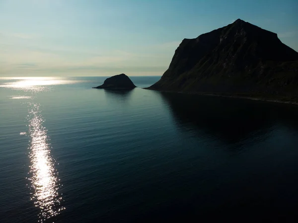 Θαλασσογραφία στο νησί Vestvagoy, Λοφότεν Νορβηγίας — Φωτογραφία Αρχείου