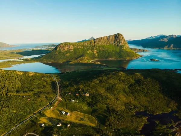 Seascape a Vestvagoy szigeten, Lofoten Norvégia — Stock Fotó