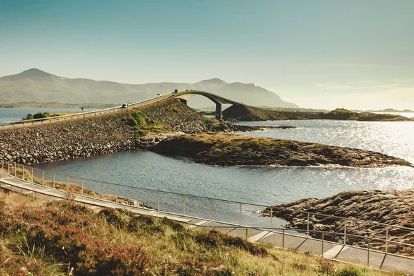 The Atlantic Road, view from walking path, Norway — Stock Photo, Image