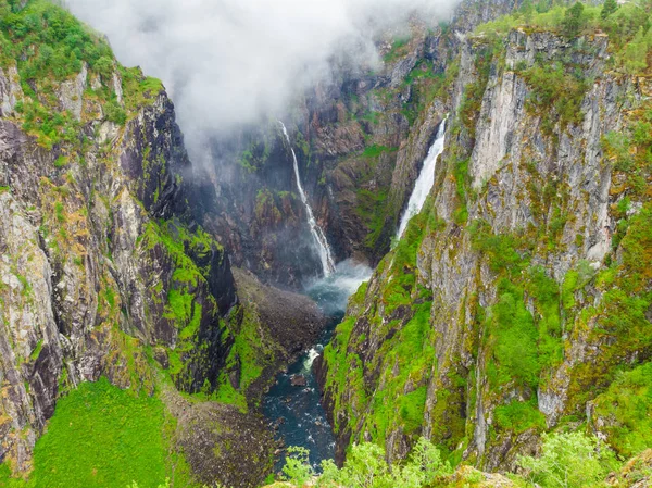 Voringsfossen waterfall, Mabodalen canyon Norway — Stock Photo, Image