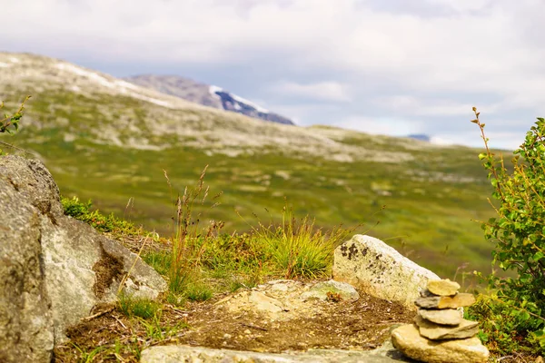 Krajobraz gór. Norwegia trasa Aurlandsfjellet — Zdjęcie stockowe