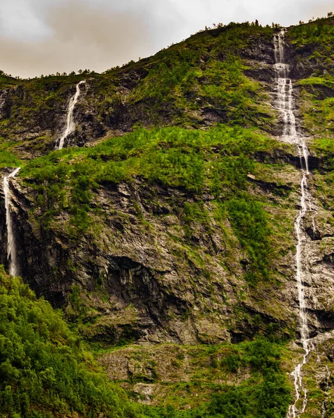 Waterfalls in mountains - Norway — Stock Photo, Image