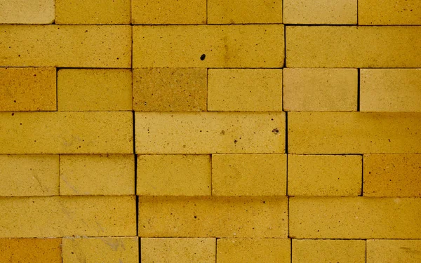 Brick building material on construction site — Stock Photo, Image