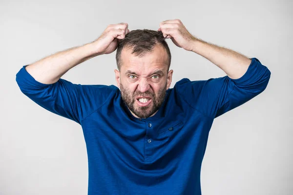 Gekke gekke volwassen man — Stockfoto