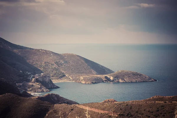 希腊海岸线上的 Peloponnese 半岛 — 图库照片