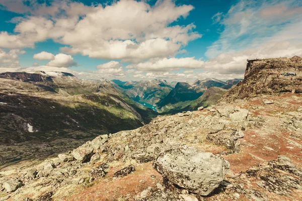 Краєвид гір з точки зору Dalsnibba, Норвегія — стокове фото