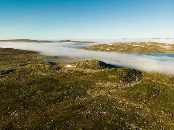 Hardangervidda'da dağın Yaylası manzara, Norveç — Stok fotoğraf