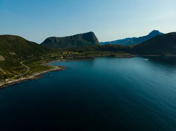 Θαλασσογραφία στο νησί Vestvagoy, Λοφότεν Νορβηγίας — Φωτογραφία Αρχείου