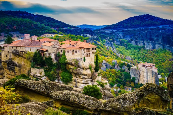 Mosteiro em Meteora, Grécia — Fotografia de Stock