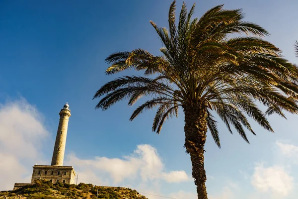 Cape Palos Deniz Feneri Cartagen Murcia Bölgesi Spanya Turizm Alanı — Stok fotoğraf