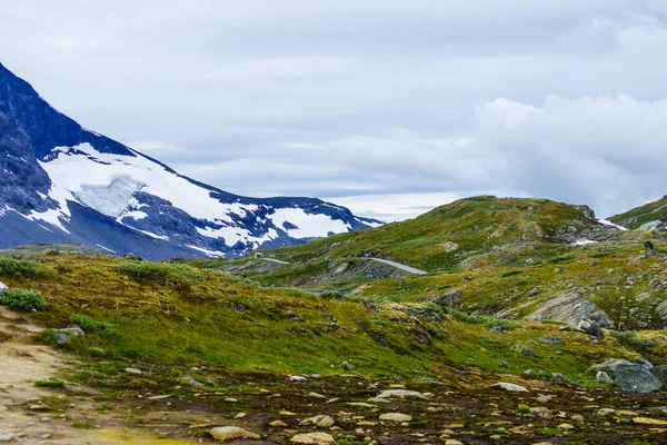 Paysage Montagneux Estival Norvège Route Touristique Nationale Sognefjellet — Photo