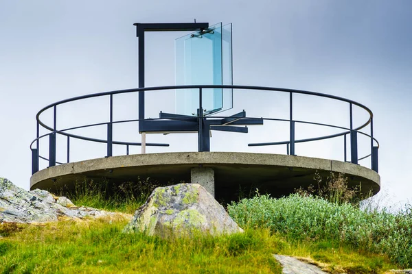 Mirador Nedre Oscarshaug Ruta Turística Nacional Sognefjellet Noruega —  Fotos de Stock