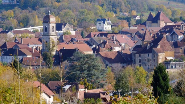 Město Arbois Srdci Vinařské Oblasti Jura Východní Francii Místo Návštěvě — Stock fotografie
