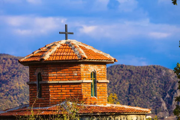 Μικρό Ορθόδοξο Εκκλησάκι Στη Δημοκρατία Της Μακεδονίας — Φωτογραφία Αρχείου