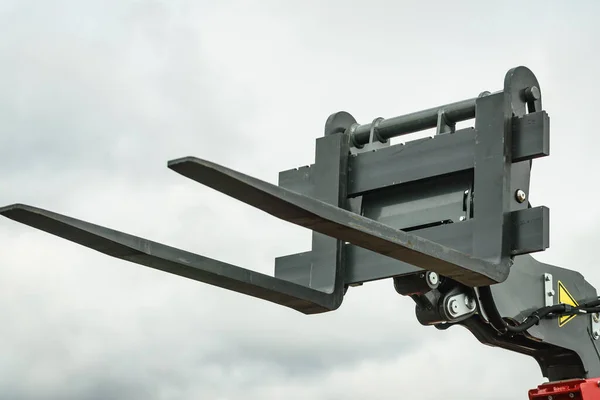 Forklift Industrial Loader Stacker Sky Part Agricultural Machine Telescopic Handler — Stock Photo, Image