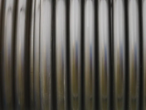 Орошение Шланговым Моющим Средством Рулон Черного Резинового Шланга Промышленная Деталь — стоковое фото