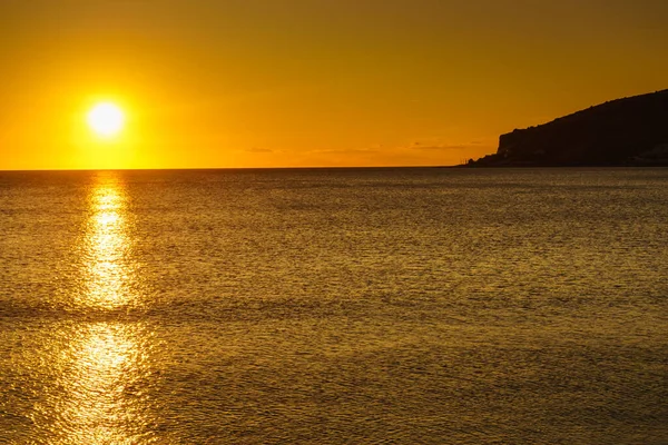 Puesta Sol Salida Del Sol Sobre Superficie Del Mar Paisaje —  Fotos de Stock