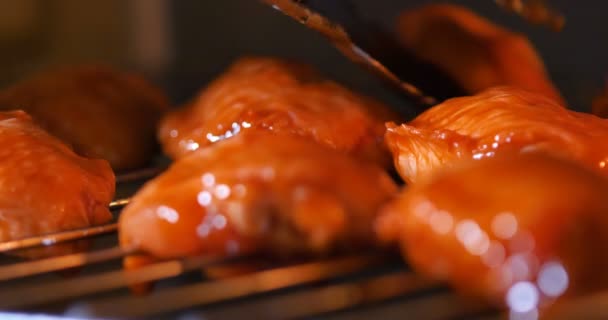 Place Barbecue Chicken Grill — Stock Video
