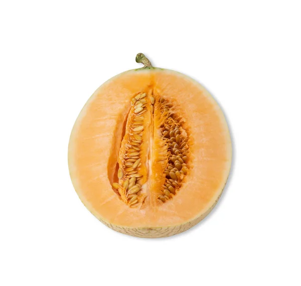 Cucumis melo L. var. cantaloupensis lub cantalupe — Zdjęcie stockowe