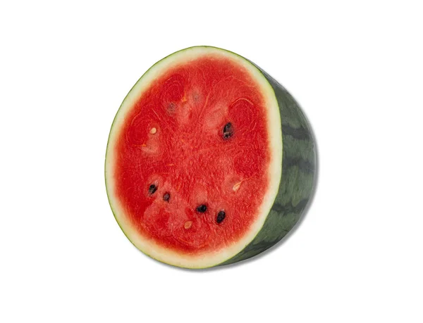 Setengah semangka dengan biji terisolasi — Stok Foto