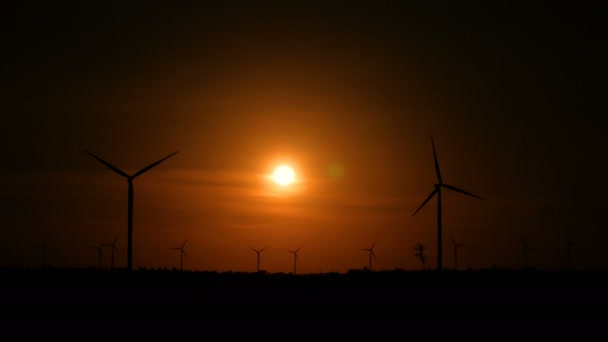 Větrná Turbína Stroj Který Může Přijímat Převádět Kinetickou Energii Pohybu — Stock video