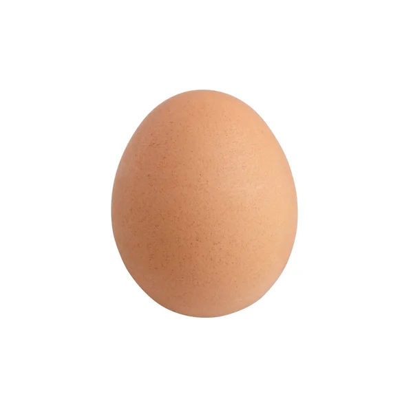 Raw Hönsägg Isolerad Vit Bakgrund Med Klippning Vägar — Stockfoto