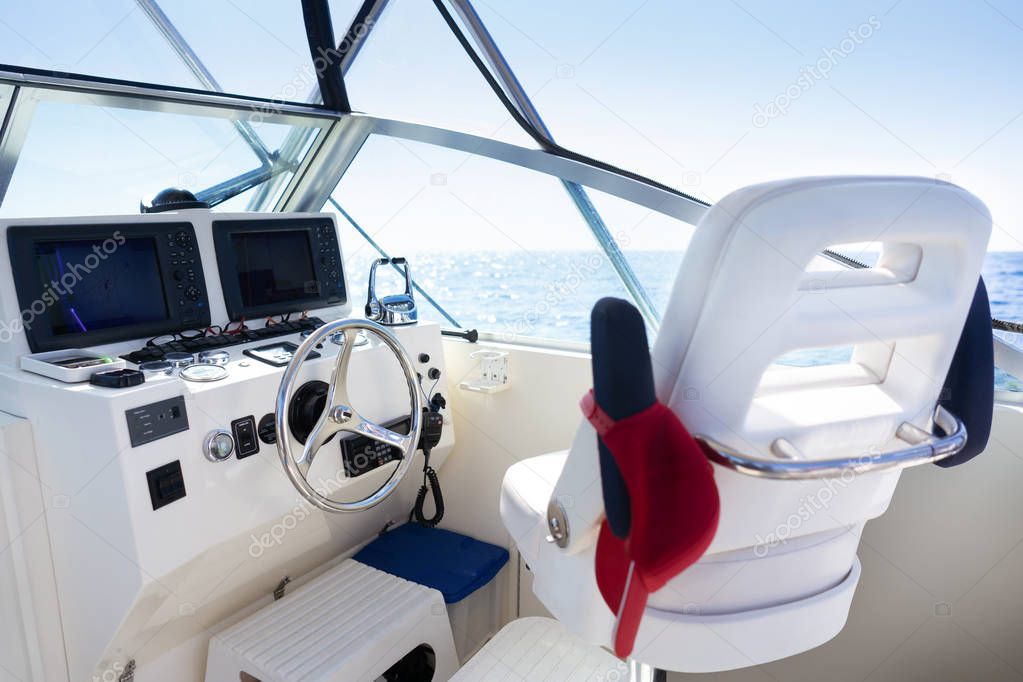 captain manages yacht sea vacation destination summer sunset